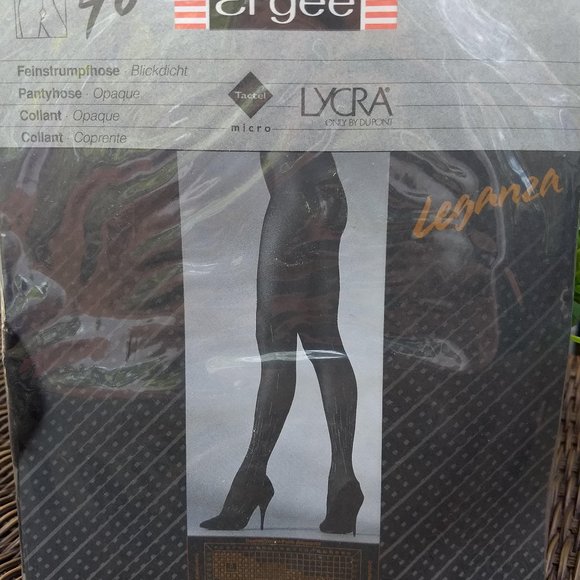 vintage 80s opaque tights nylons glitter NWT 🎈HOST PICK🎈 - Picture 2 of 4